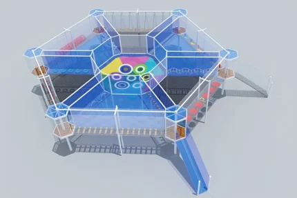 Modular Rope Climbing Play Structures